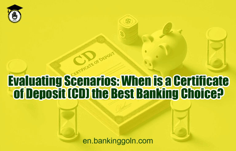 Evaluating Scenarios: When is a Certificate of Deposit (CD) the Best Banking Choice?