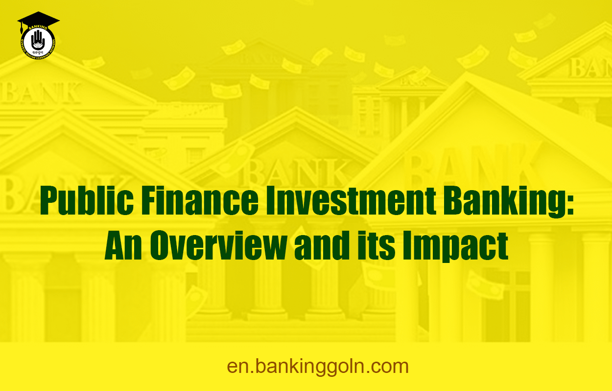 Public Finance Investment Banking: An Overview and its Impact