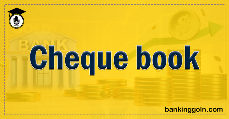 cheque book Banking Gurukul, GOLN Cheque book