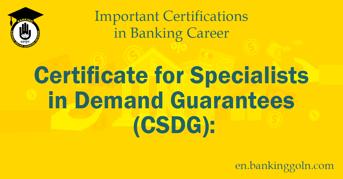 Certificate for Specialists in Demand Guarantees (CSDG)