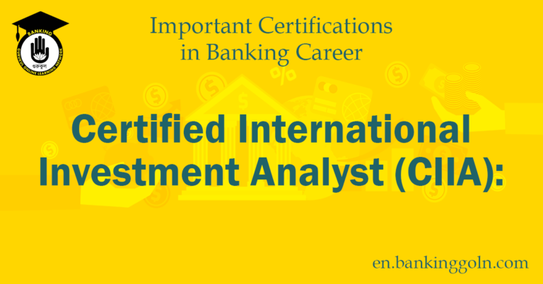 Certified International Investment Analyst (CIIA)