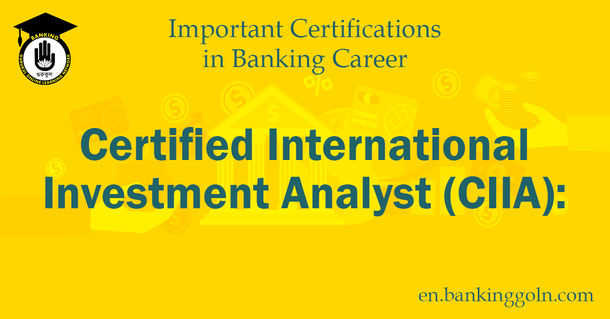 Certified International Investment Analyst (CIIA)