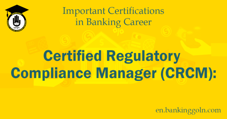 Certified Regulatory Compliance Manager (CRCM),