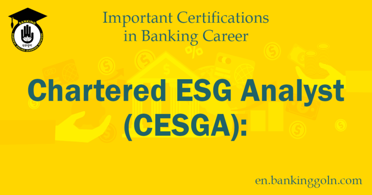 Chartered ESG Analyst (CESGA)