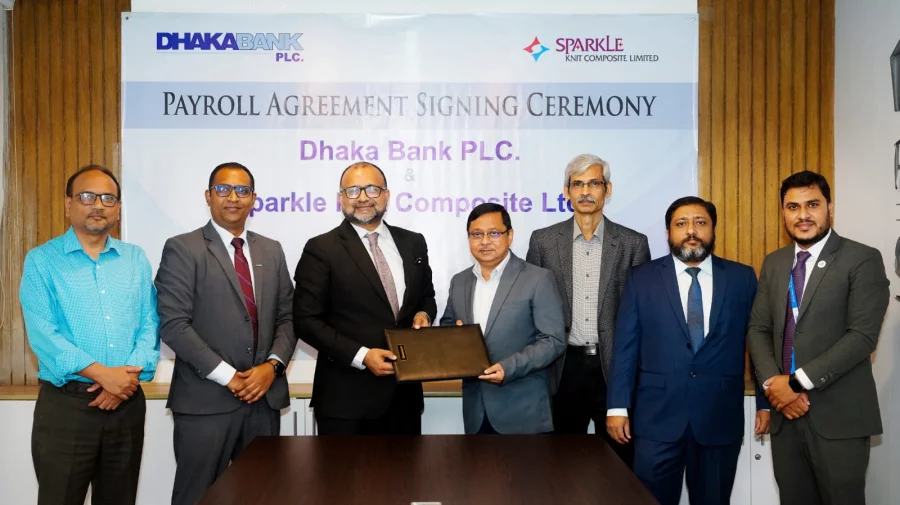 Dhaka Bank Partners with Sparkle Knit Composite for Payroll Banking Services Banking Gurukul, GOLN Dhaka Bank Partners with Sparkle Knit Composite for Payroll Banking Services