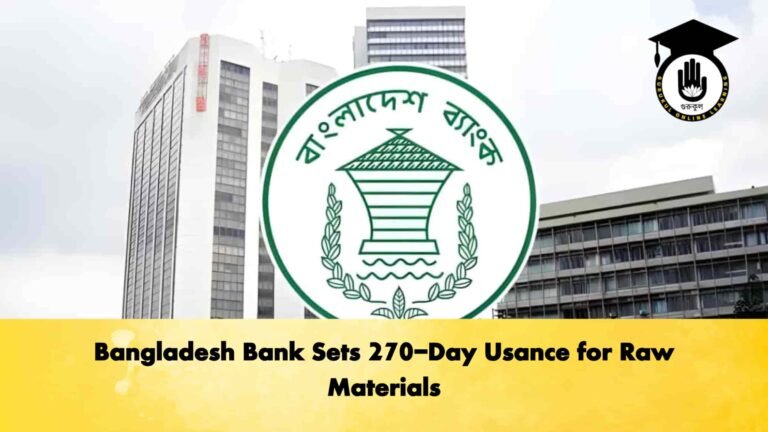Bangladesh Bank Sets 270-Day Usance for Raw Materials