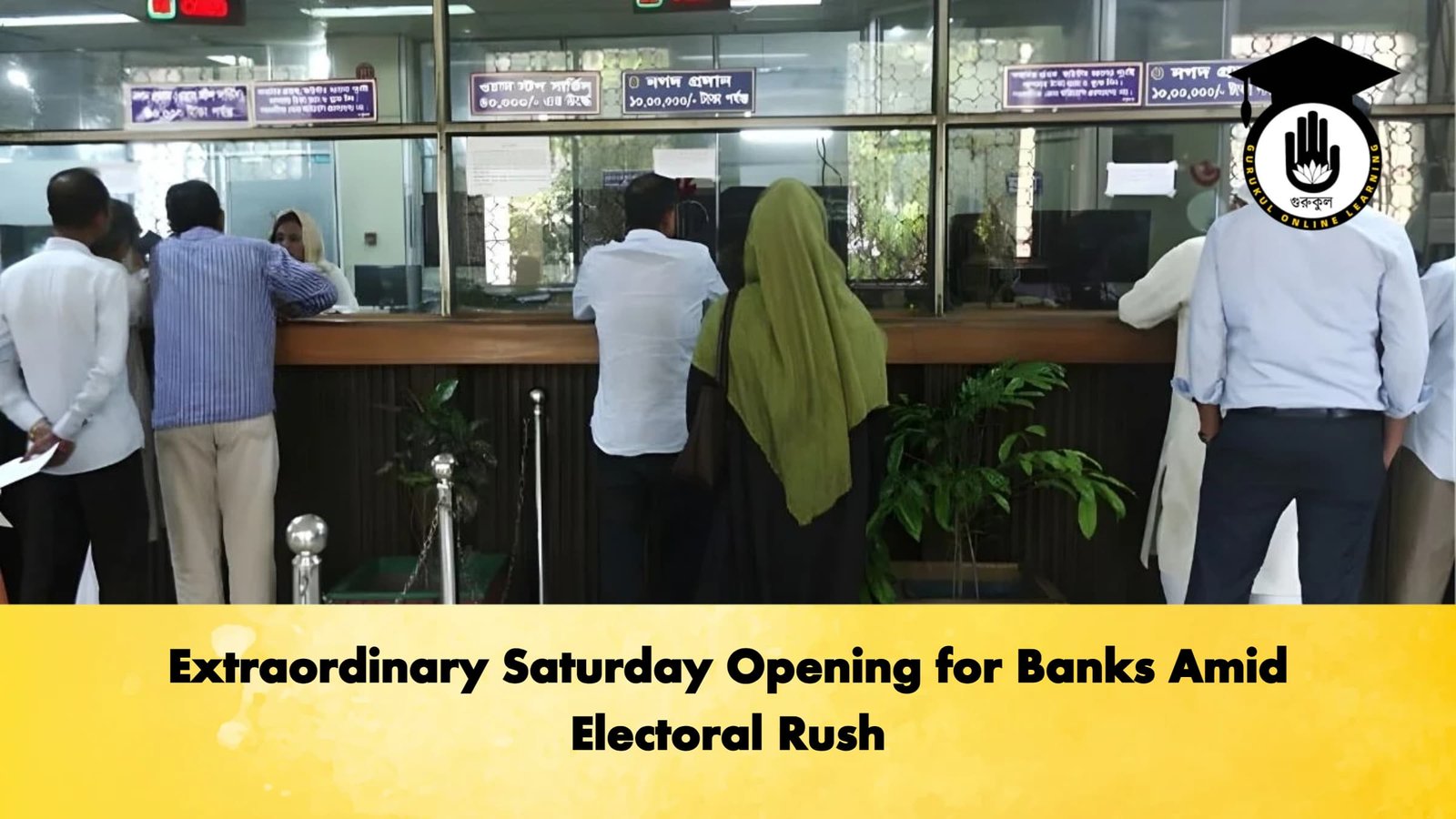 Extraordinary Saturday Opening for Banks Amid Electoral Rush Banking Gurukul, GOLN Extraordinary Saturday Opening for Banks Amid Electoral Rush