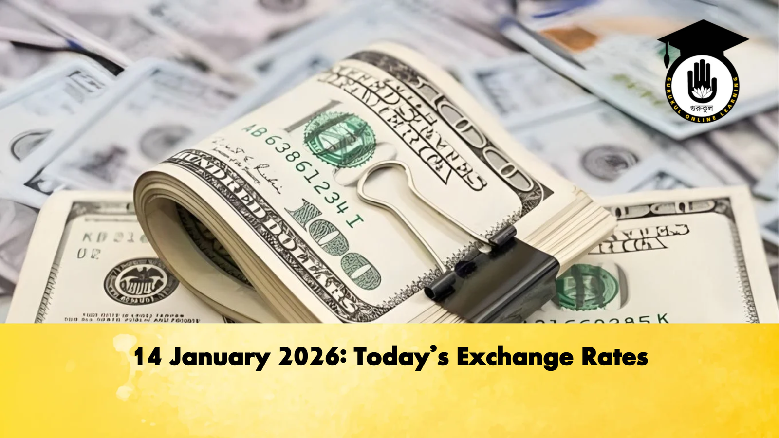 14 January 2026: Today's Exchange Rates 1 14 January 2026 Todays Exchange Rates Banking Gurukul, GOLN 14 January 2026: Today's Exchange Rates