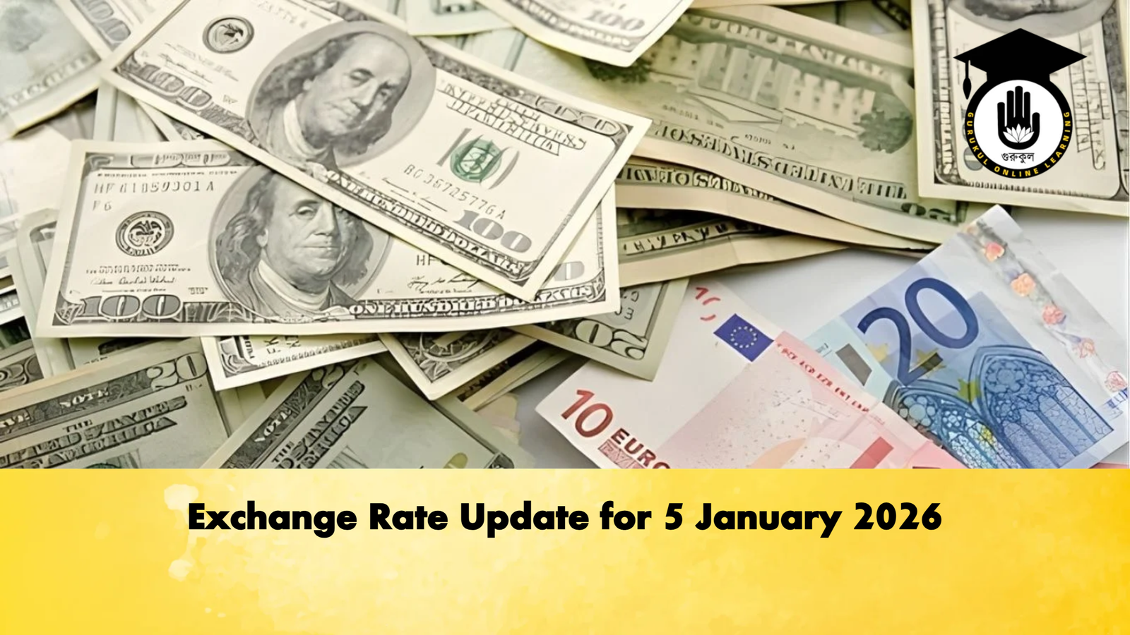 Exchange Rate Update for 5 January 2026 Banking Gurukul, GOLN Exchange Rate Update for 5 January 2026
