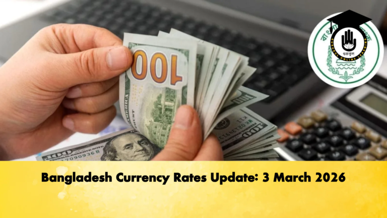Bangladesh Currency Rates Update 3 March 2026 2 Banking Gurukul, GOLN Bangladesh Currency Rates Update: 3 March 2026