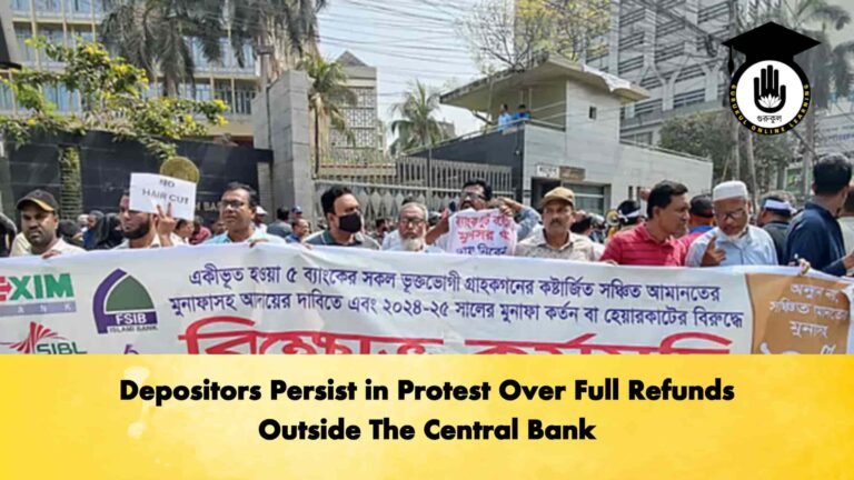 Depositors Persist in Protest Over Full Refunds Outside The Central Bank