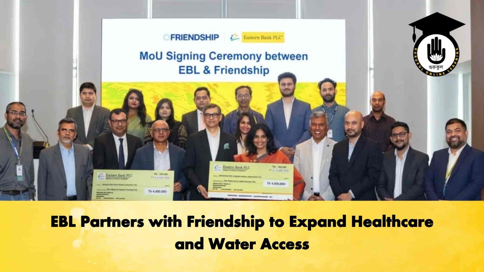 EBL Partners with Friendship to Expand Healthcare and Water Access