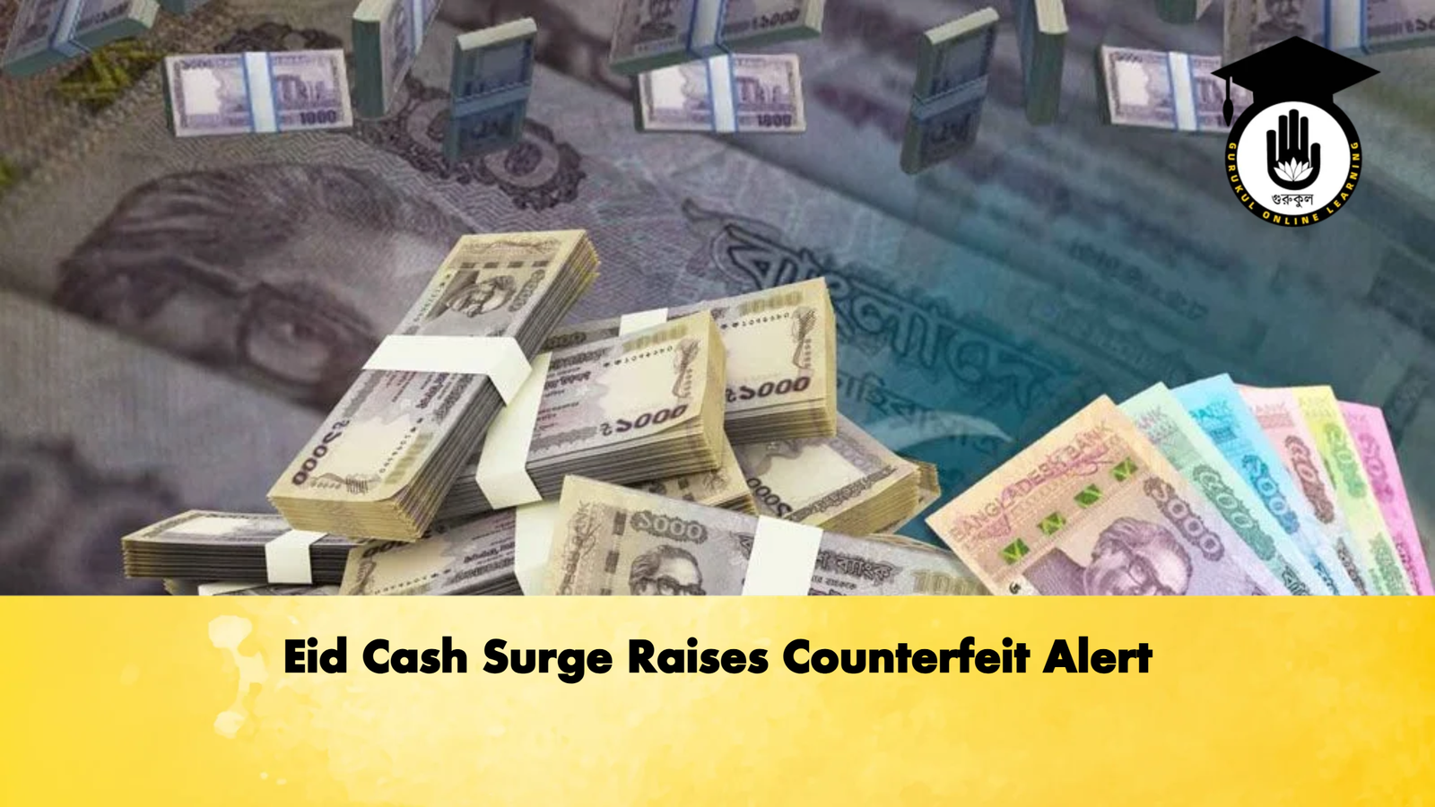 Eid Cash Surge Raises Counterfeit Alert Banking Gurukul, GOLN Eid Cash Surge Raises Counterfeit Alert