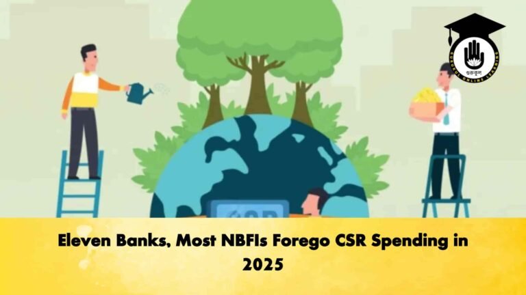 Eleven Banks, Most NBFIs Forego CSR Spending in 2025