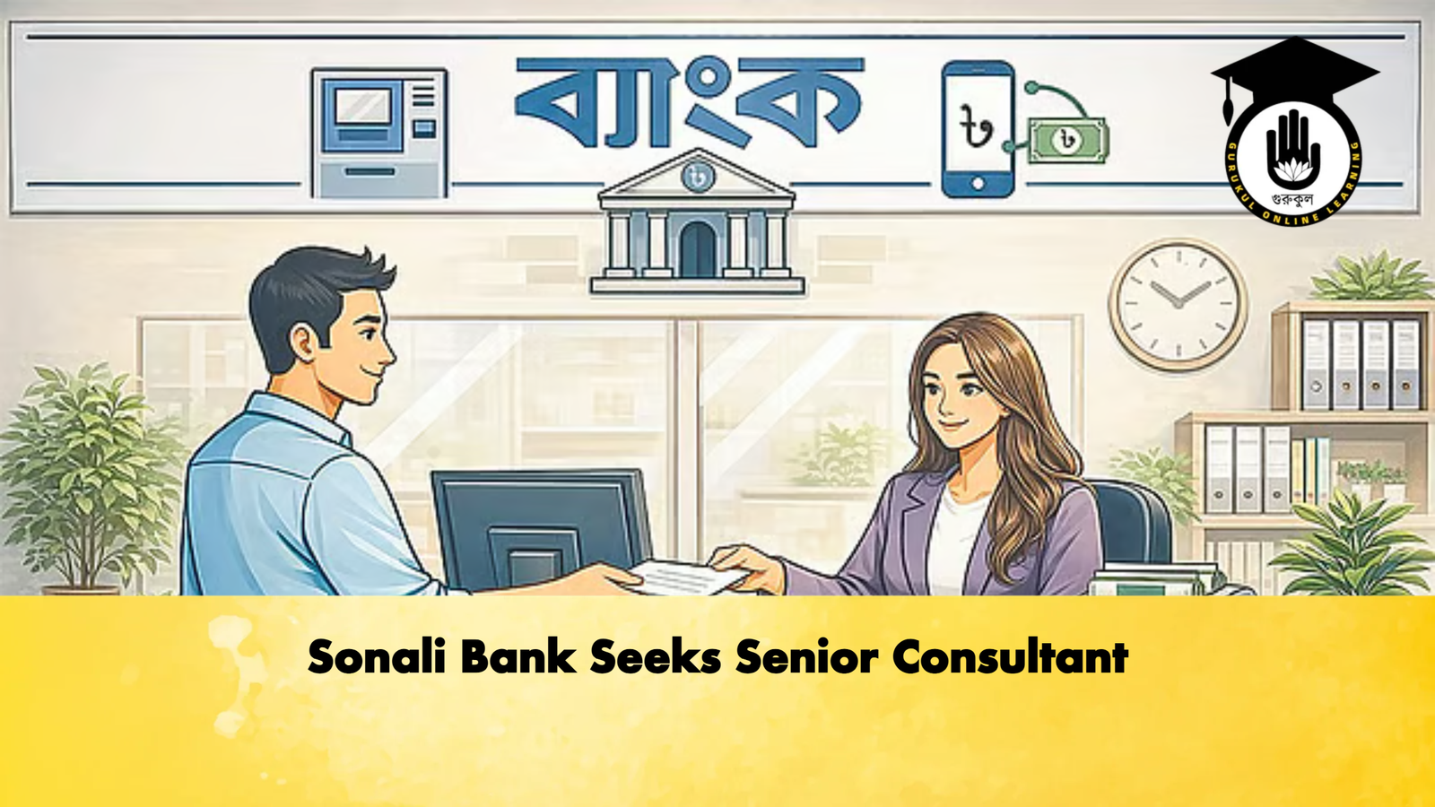 Sonali Bank Seeks Senior Consultant Banking Gurukul, GOLN Sonali Bank Seeks Senior Consultant