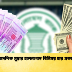বৈদেশিক মুদ্রার হালনাগাদ বিনিময় হার প্রকাশ 4 Banking Gurukul, GOLN Foreign Exchange Rates Against Taka