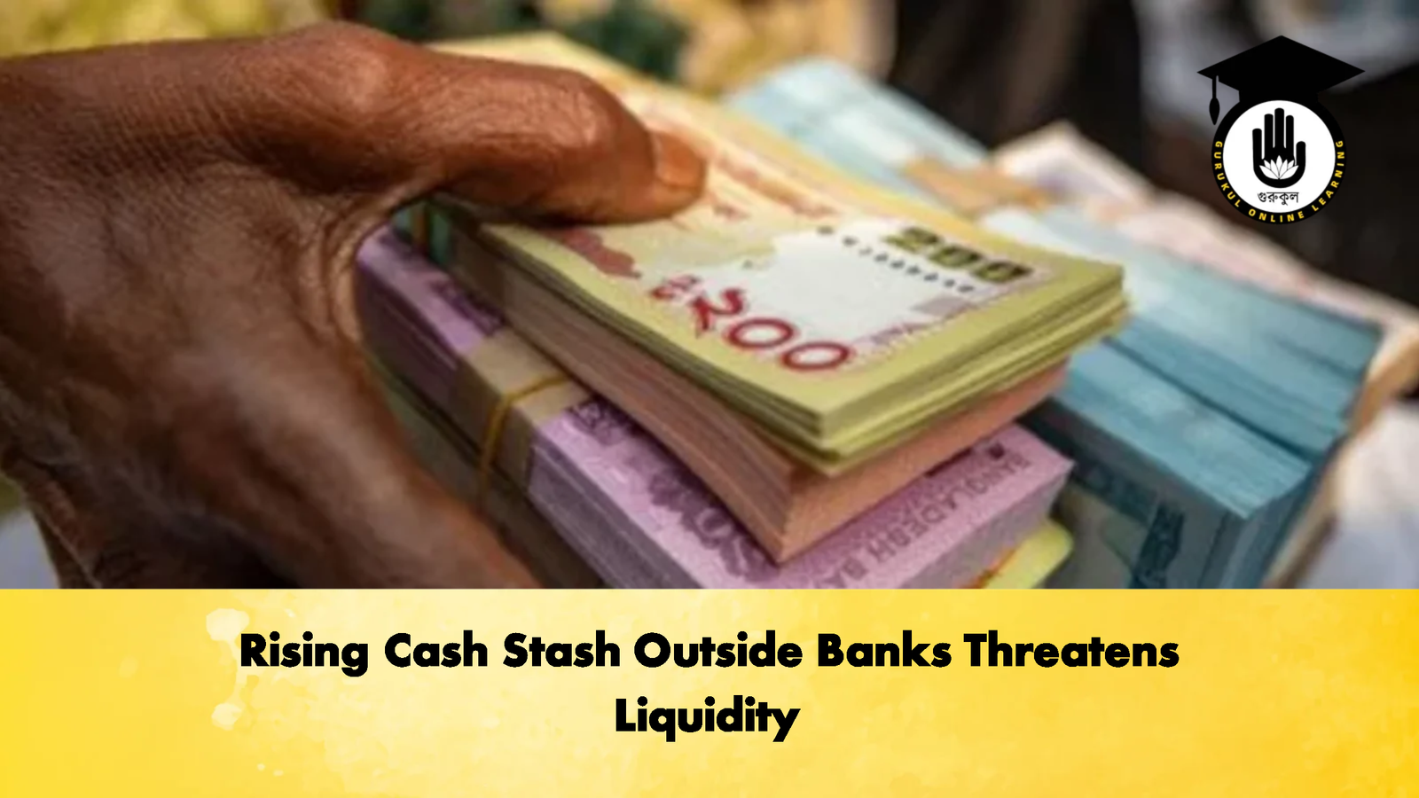 Rising Cash Stash Outside Banks Threatens Liquidity 2 Banking Gurukul, GOLN Rising Cash Stash Outside Banks Threatens Liquidity